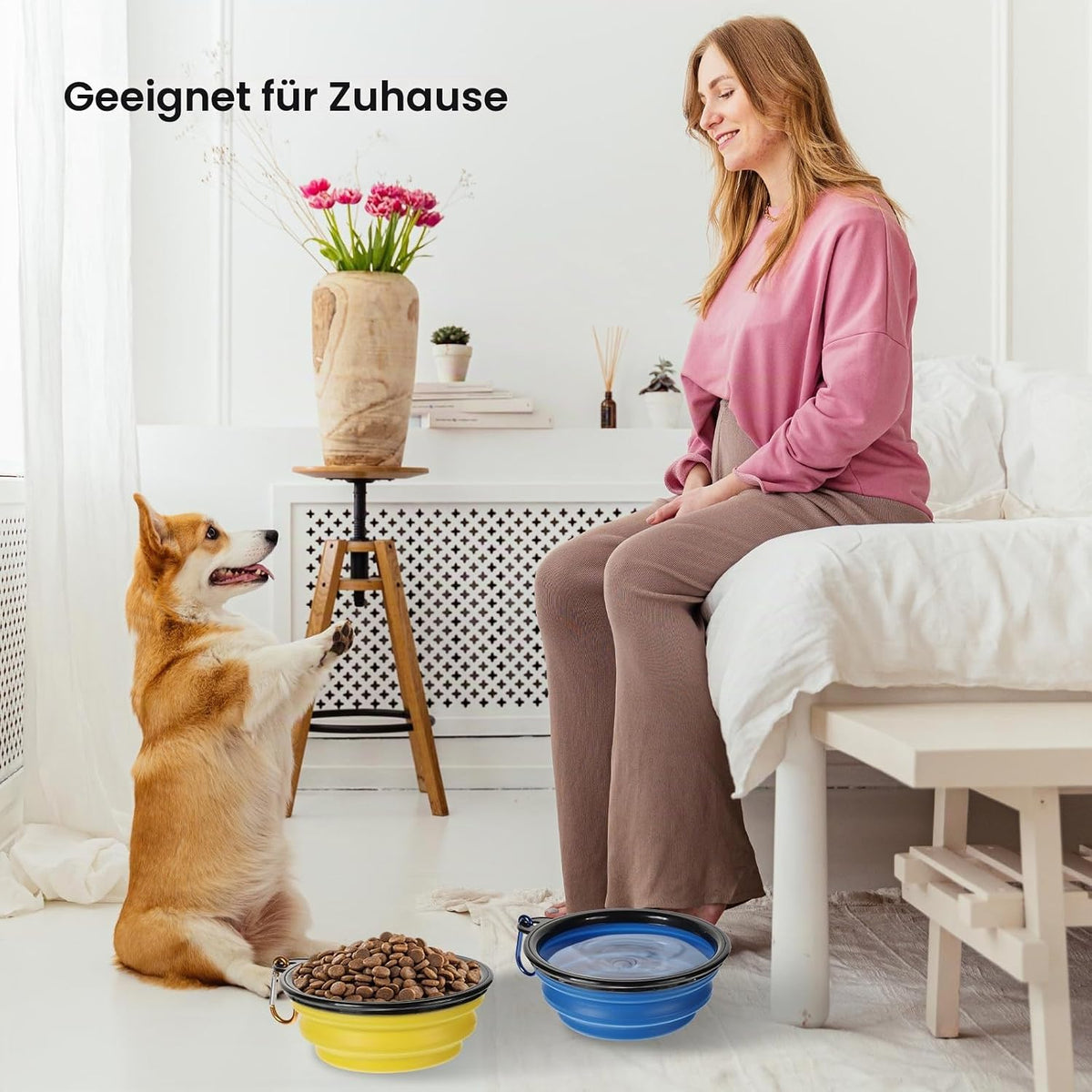 Faltbare Reisenäpfe im 2er-Set – je 350 ml
