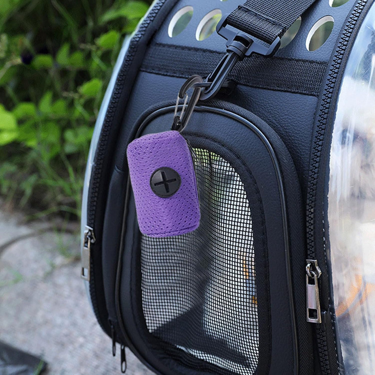 Kotbeutelspender mit Clip im 4er-Set