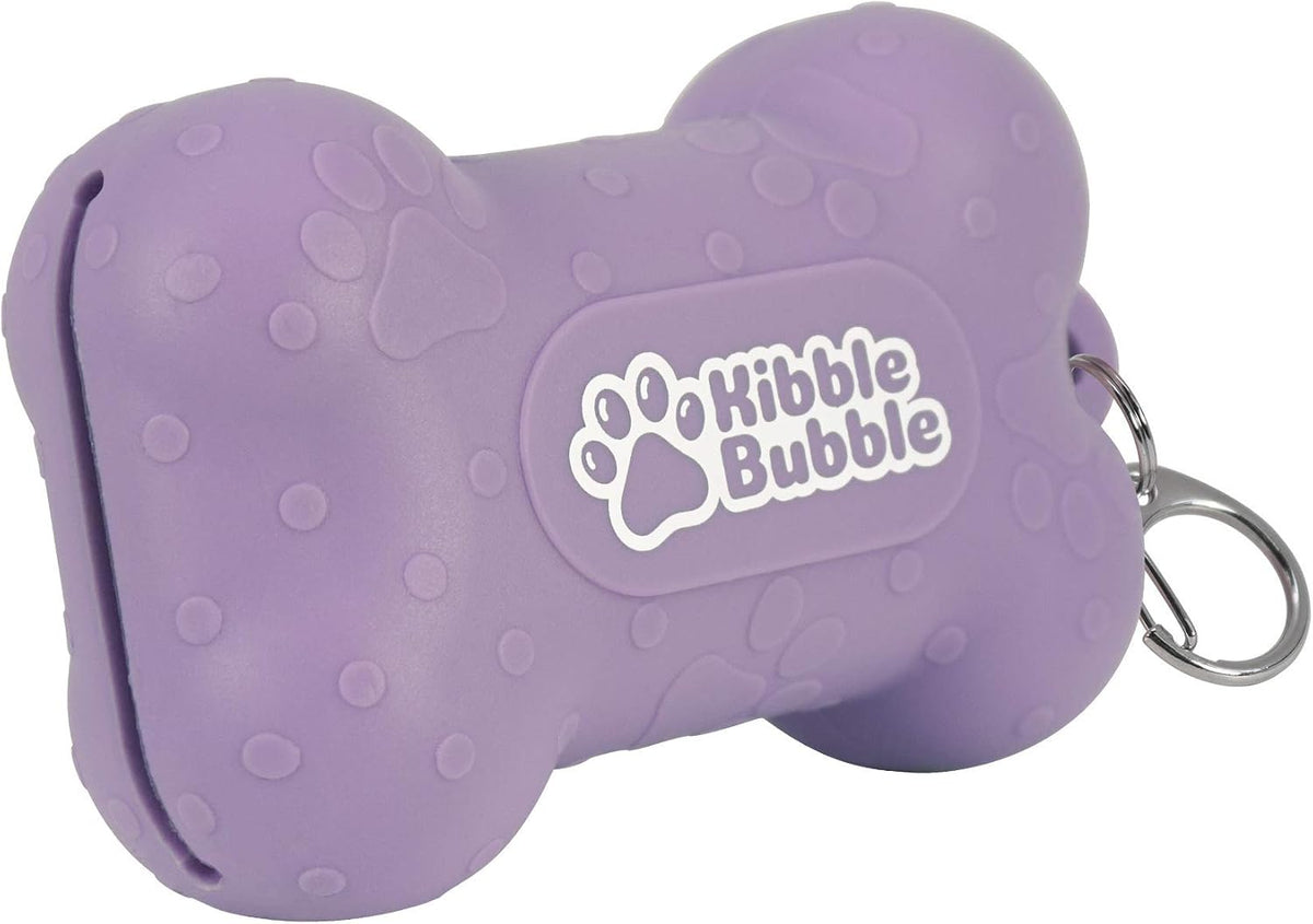 Leckerlibeutel aus Silikon mit Clip – Violett